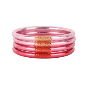 NWT Budhagirl All weather bangles budhagirl bracelets, size small, color pink